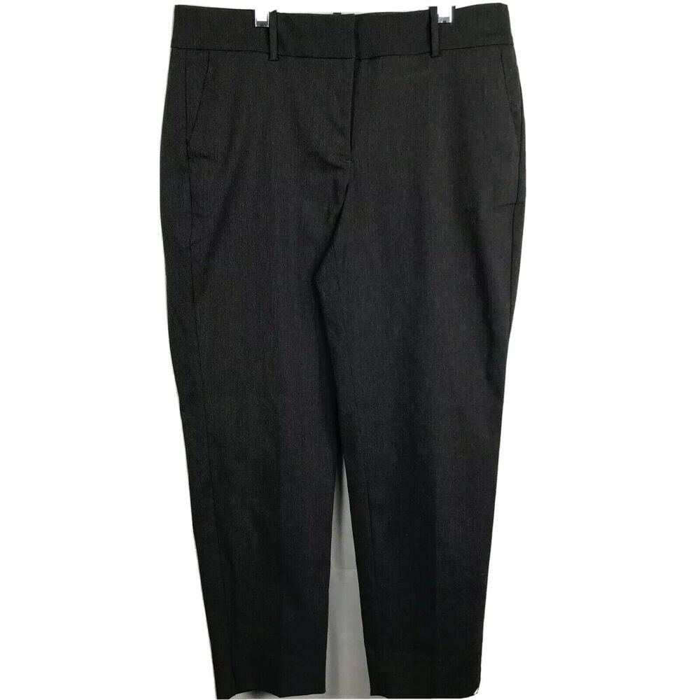 Chicos Pants Womens‎ Sz 0.5 US 6 Charcoal Gray Fabulously Slimming Ankle Dress